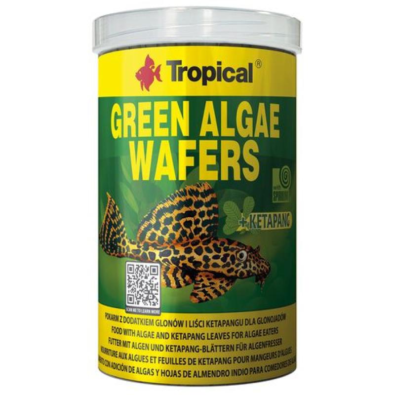 Tropical Green Algae Wafers 250ml/113g krmivo ve formě oplatek se spirulinou Tropical