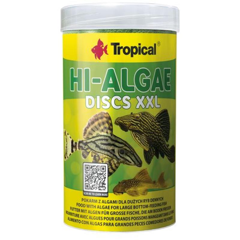 Tropical Hi-Algae Discs XXL 250ml/125g krmivo pro velké ryby Tropical