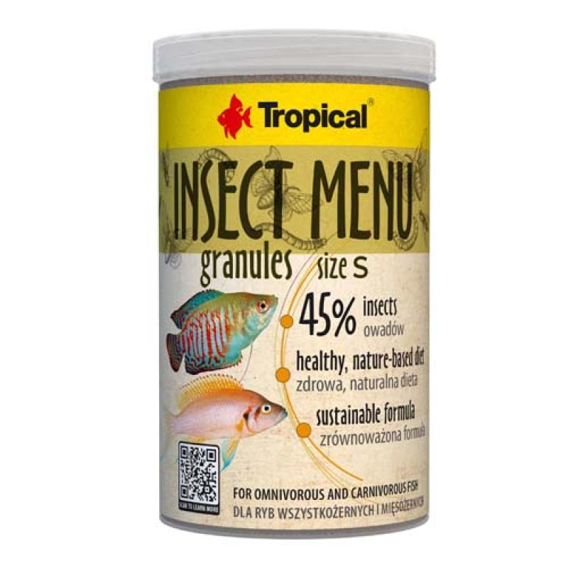 Tropical Insect Menu Granules Size S 1000ml/540g krmivo pro ryby s vysokým obsahem hmyzu Tropical