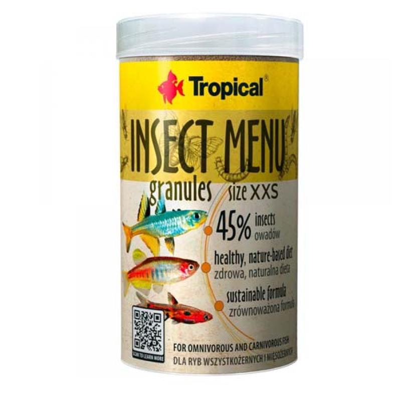 Tropical Insect Menu Granules Size XXS 1000ml/640g krmivo pro ryby s vysokým obsahem hmy Tropical