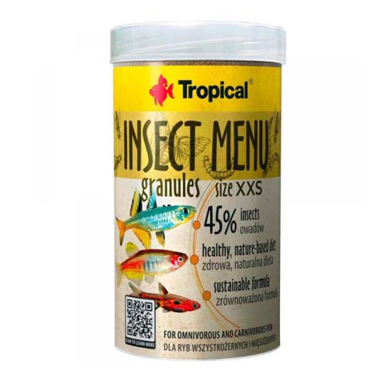 Tropical Insect Menu Granules Size XXS 100ml/64g krmivo pro ryby s vysokým obsahem hmyzu Tropical