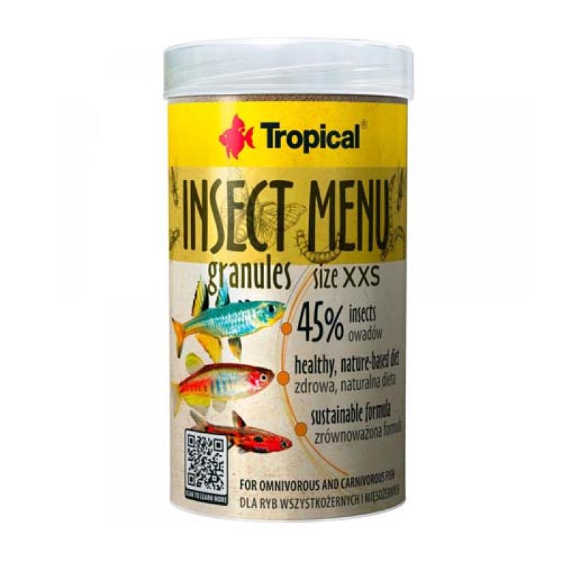 Tropical Insect Menu Granules Size XXS 250ml/160g krmivo pro ryby s vysokým obsahem hmyz Tropical