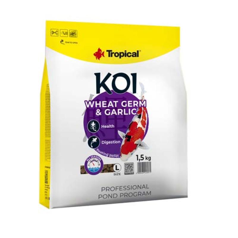 Tropical Koi Wheat Germ & Garlic Pellet L 5l/1