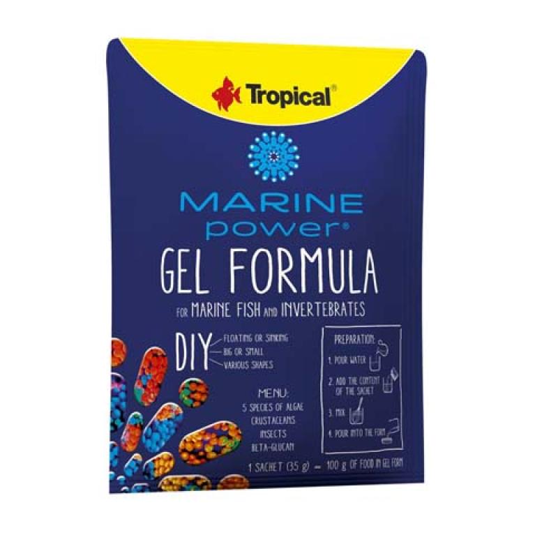 Tropical Marine Power Gel Formula 35g krmivo ve formě želé pro bezobratlé a mořské Tropical