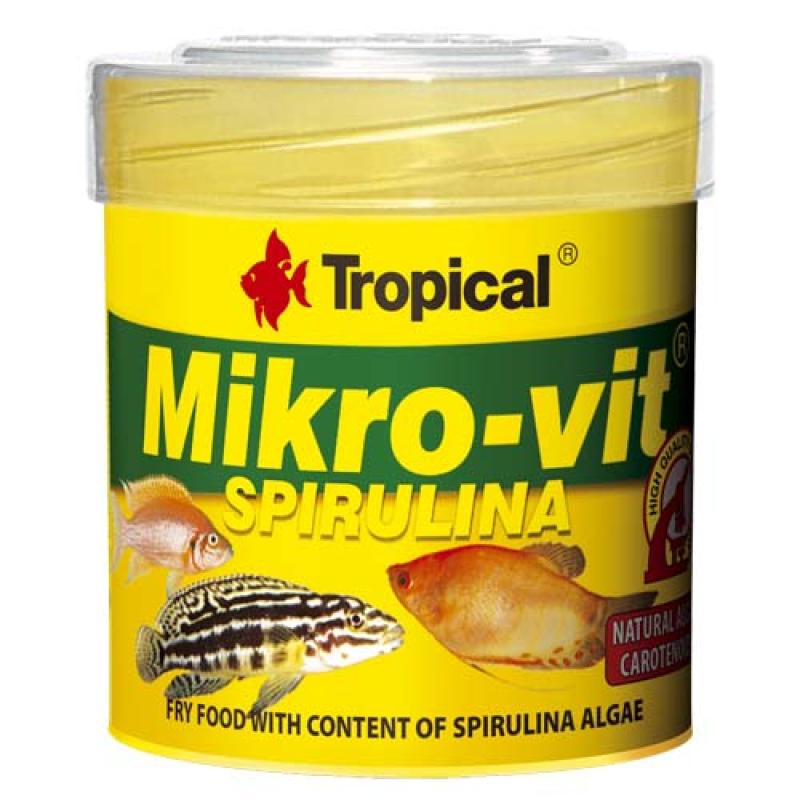 Tropical Mikro-vit Spirulina 50ml/32g krmivo pro rybí potěr s dodatkem spiruliny Tropical