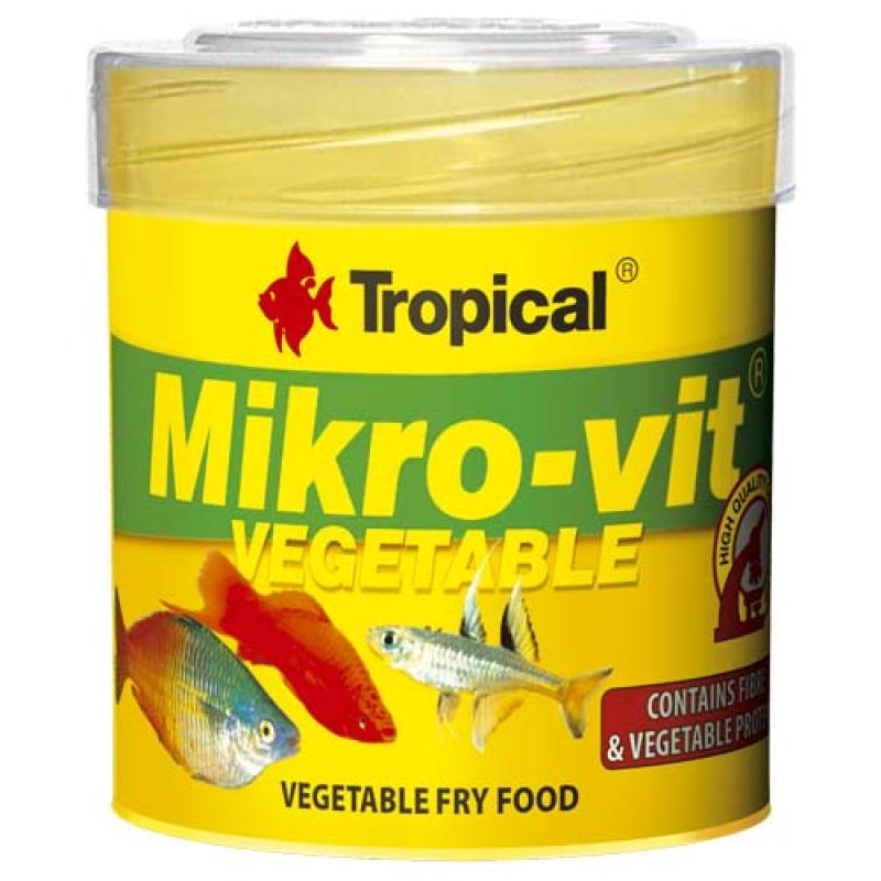 Tropical Mikro-vit Vegetable 50ml/32g krmivo pro rybí potěr bohaté o rostlinné složk Tropical