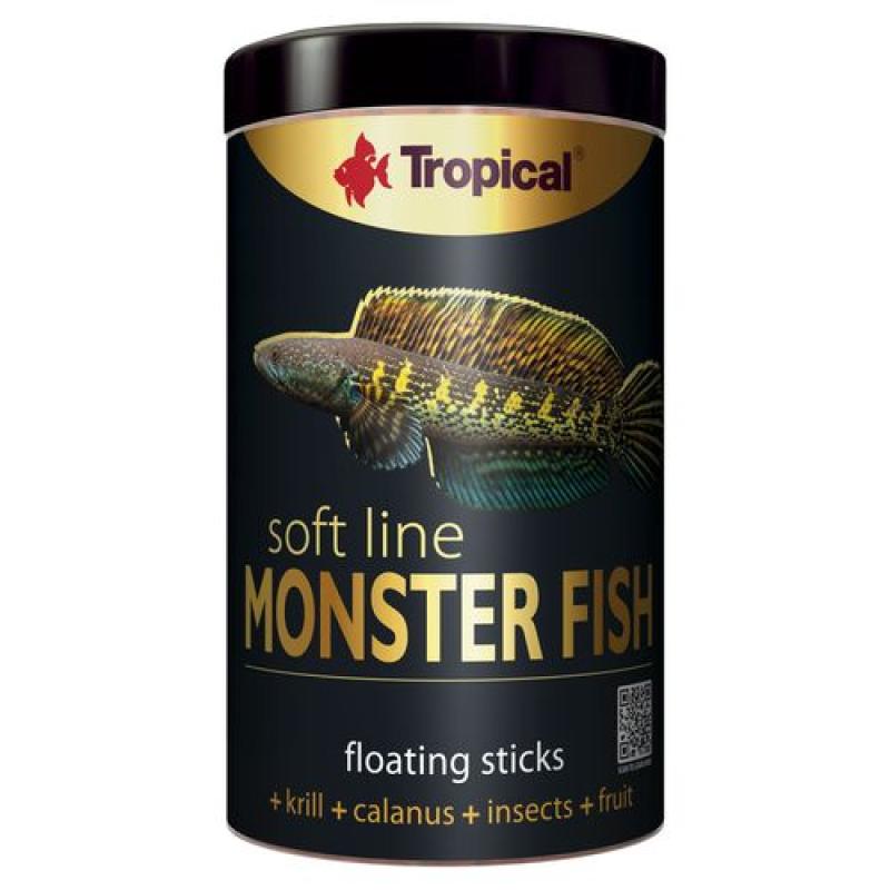 Tropical Monster Fish 1000ml/320g krmivo pro velké masožravé ryby Tropical