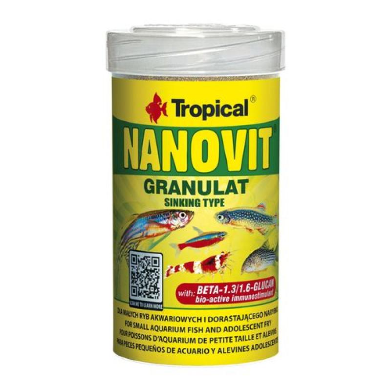 Tropical Nanovit Granulat 100ml/70g granulované krmivo pro malé akvarijní ryby Tropical