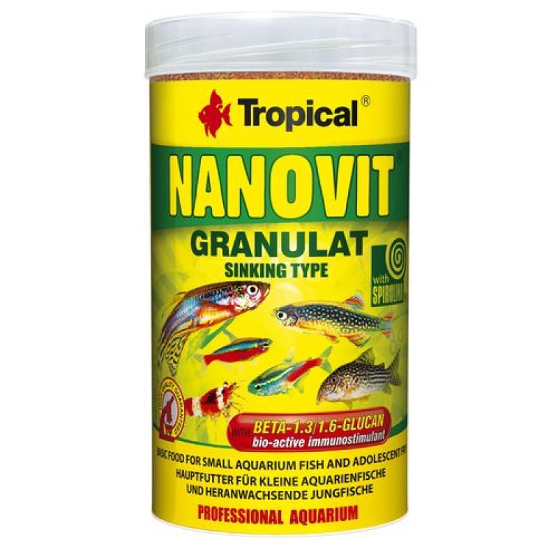 Tropical Nanovit Granulat 250ml/175g granulované krmivo pro malé akvarijní ryby Tropical