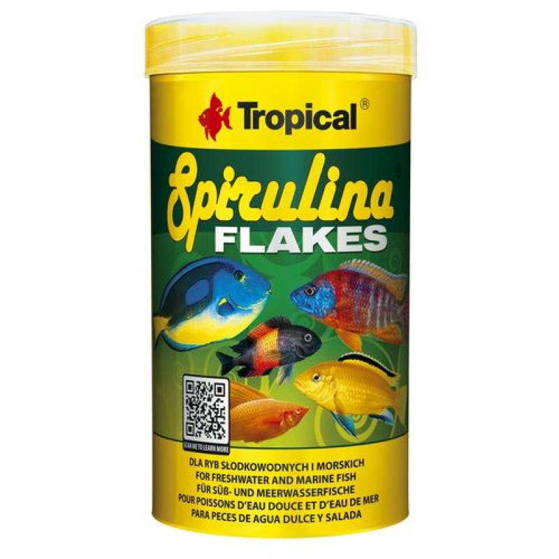 Tropical Spirulina Flakes 1000ml/200g krmivo se spirulinou pro sladkovodní a mořské ry Tropical