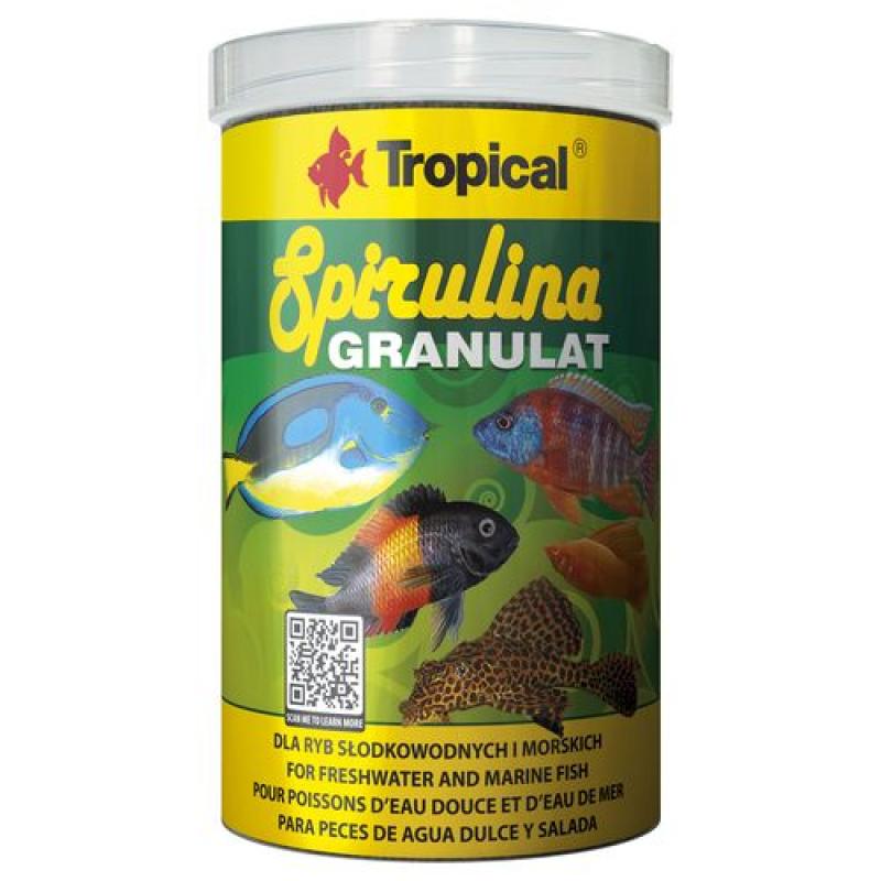 Tropical Spirulina Granulat 1000ml/440g granulované krmivo se spirulinou Tropical