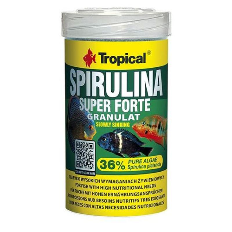 Tropical Super Spirulina Forte Granulat 100ml/60g granulované krmivo se spirulinou Tropical