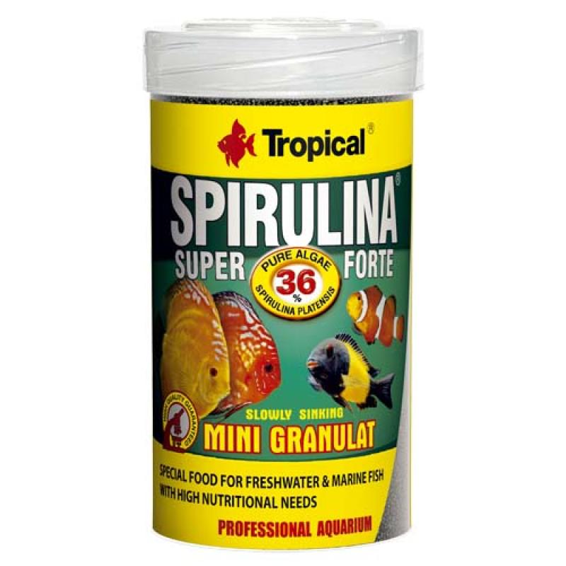 Tropical Super Spirulina Forte Mini Granulat 100ml/56g krmivo ve formě drobného granul? Tropical