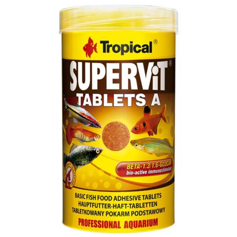 Tropical Supervit Tablets A 250ml/150g 340ks základní tabletové krmivo pro ryby Tropical