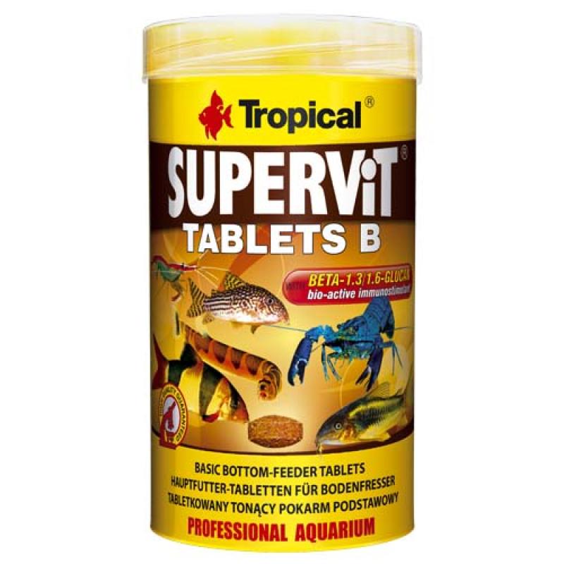 Tropical Supervit Tablets B 250ml/150g 830ks krmivo pro ryby dna Tropical