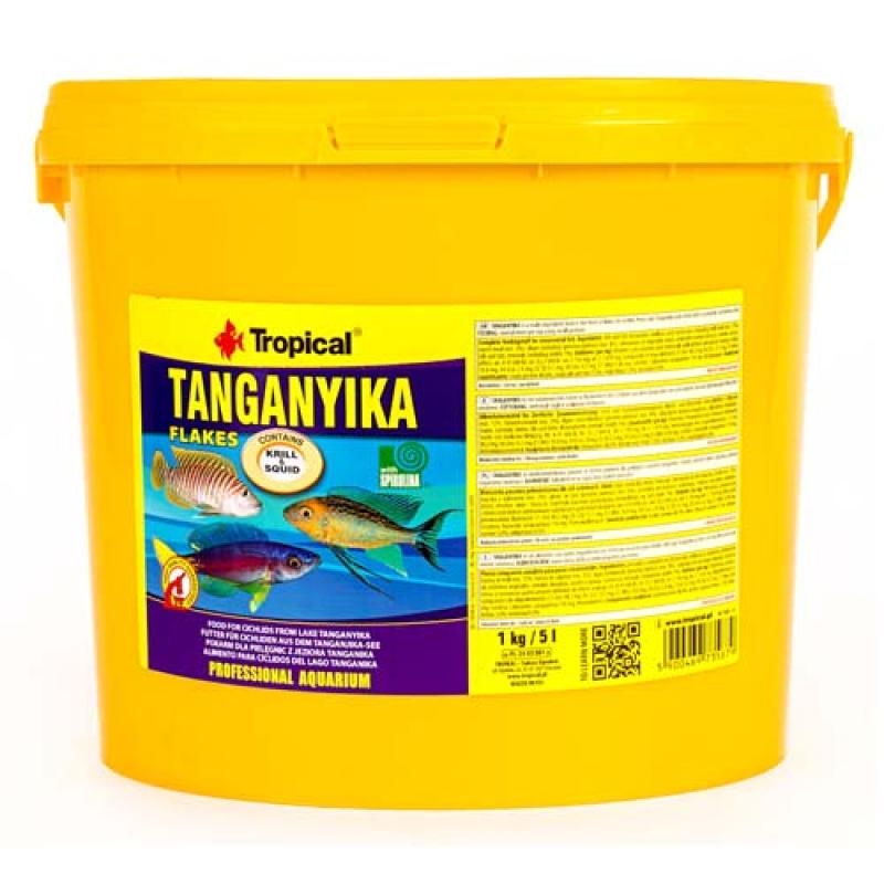 Tropical Tanganyika 5l/1kg krmivo pro všežravé a masožravé cichlidy z jezera Tangani Tropical