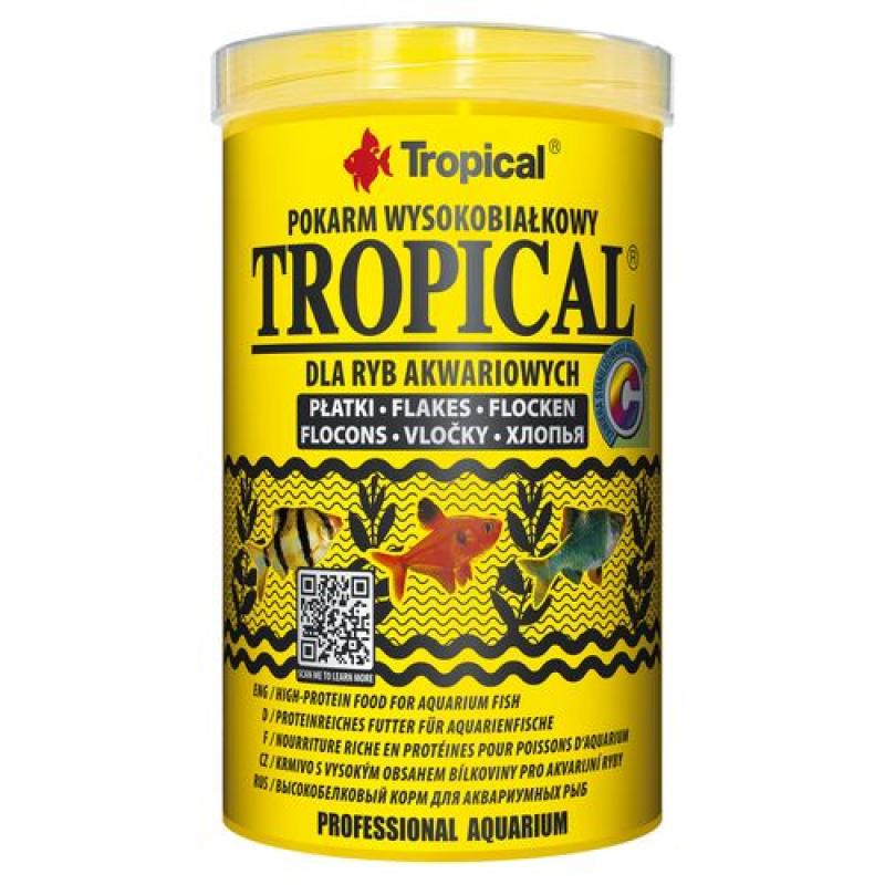 Tropical Tropical 1000ml/200g vysokoproteinové krmivo pro akvarijní ryby Tropical