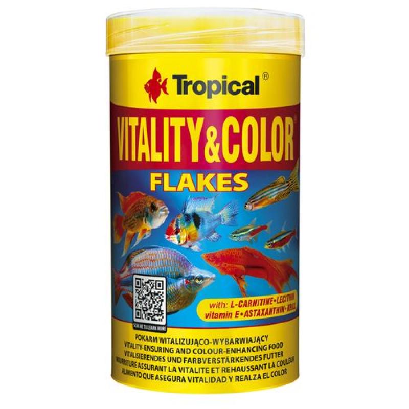 Tropical Vitality&Color 250ml/50g vločkové krmivo s vyfarbujúcim a vitalizujícím ú? Tropical