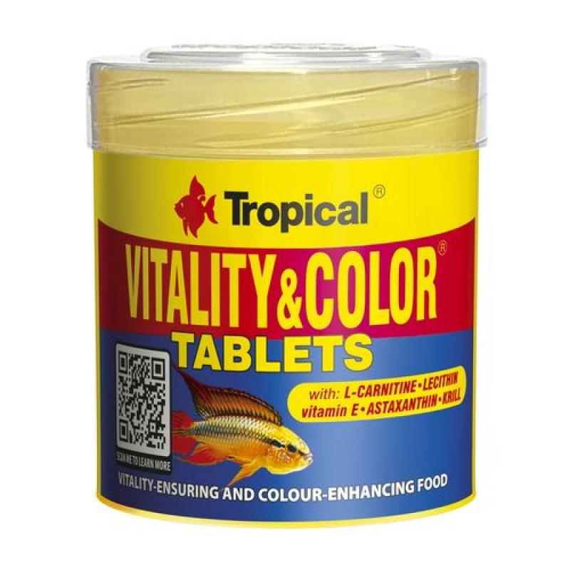 Tropical Vitality&Color Tablets 50ml/36g 80ks tabletované krmivo s vybarvujícím účin Tropical