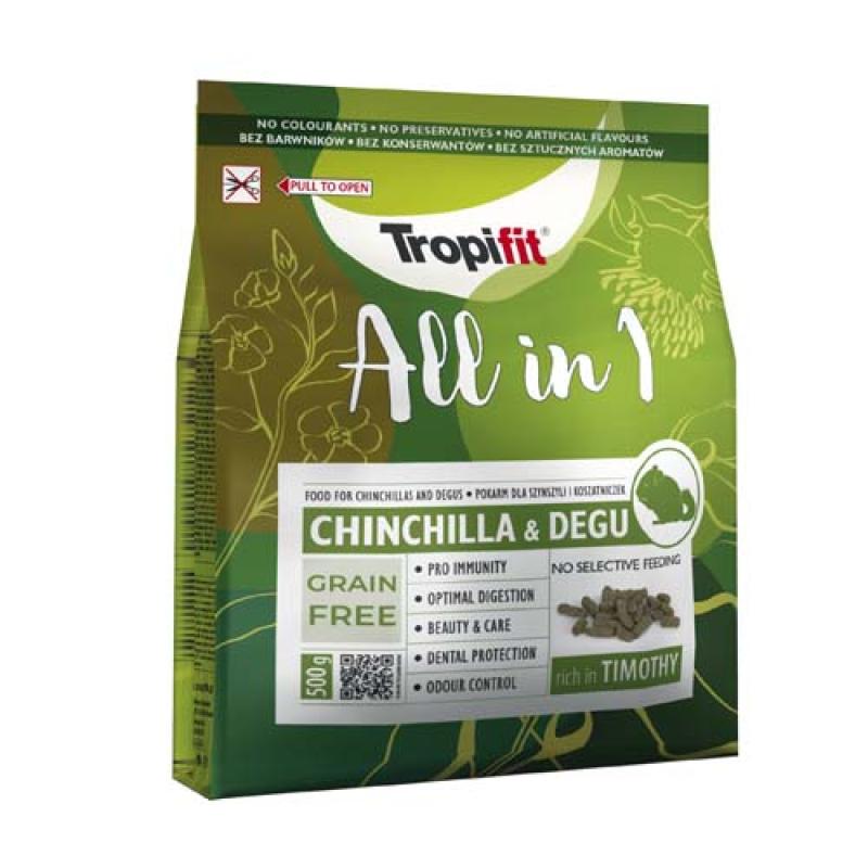 Tropifit ALL IN 1 Chinchilla & Degu 500g krmivo pro činčily a degu Tropifit