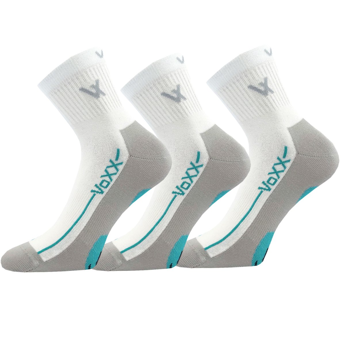 VoXX 3PACK ponožky bílé (Barefootan-white) M VoXX