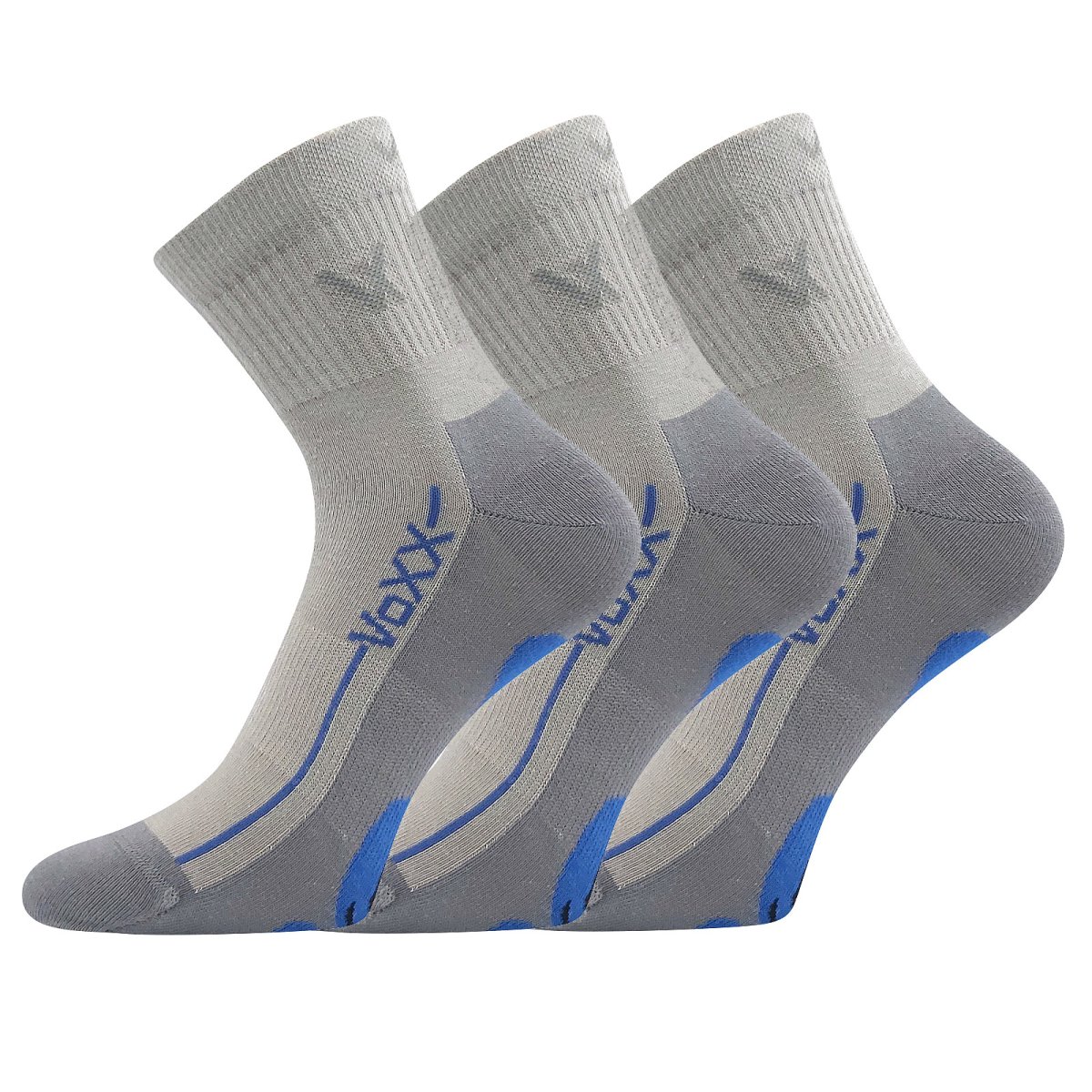 VoXX 3PACK ponožky šedé (Barefootan-grey) M VoXX