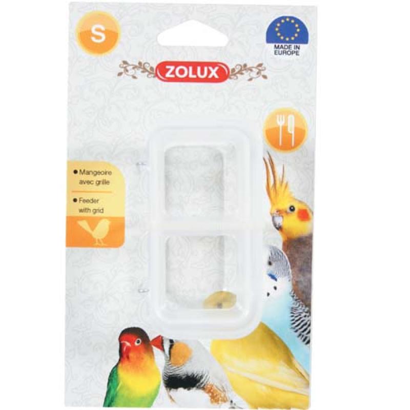 Zolux Krmítko pro ptáky plast s dělící mřížkou 9cm Zolux