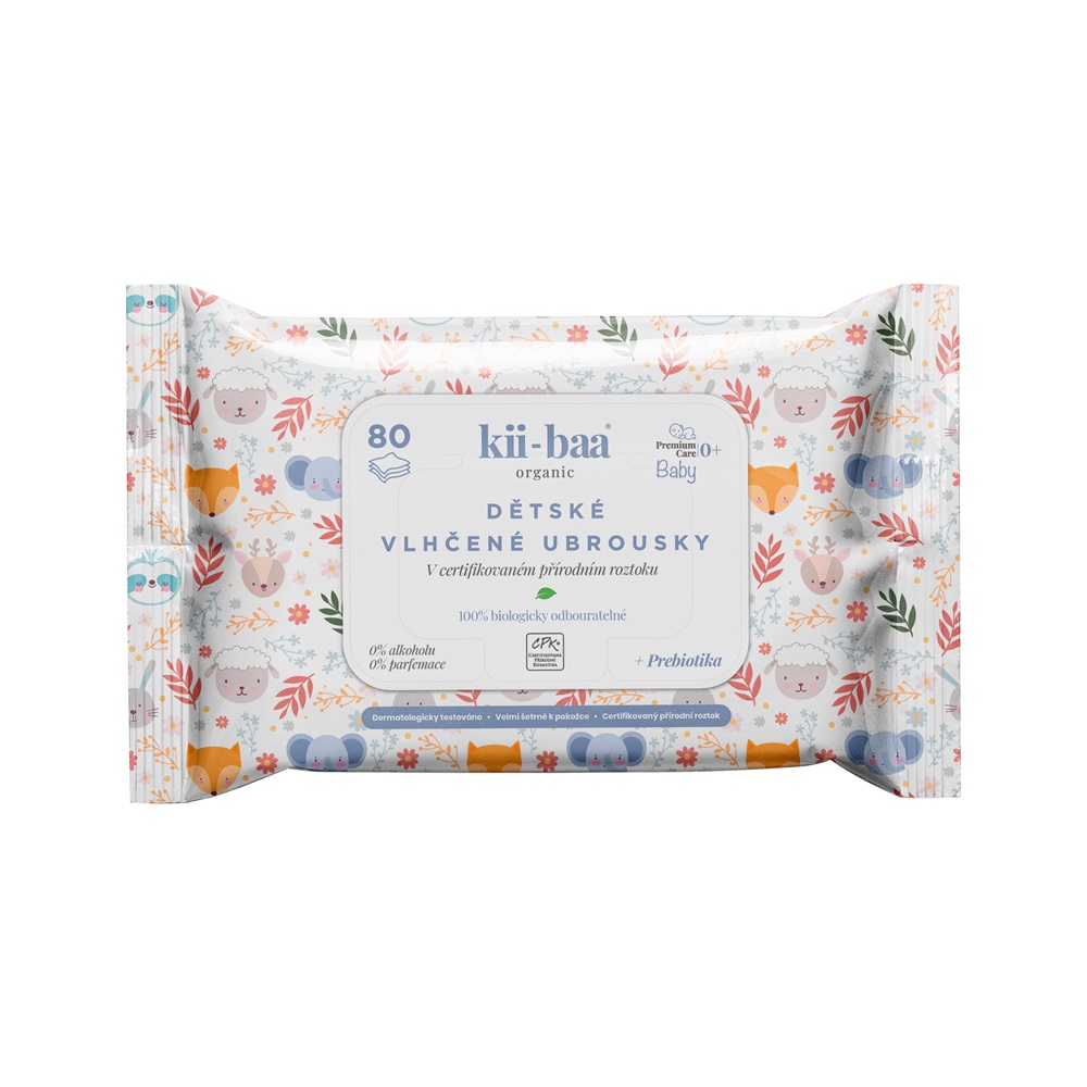 kii-baa organic Vlhčené ubrousky Baby premium 80 ks kii-baa organic