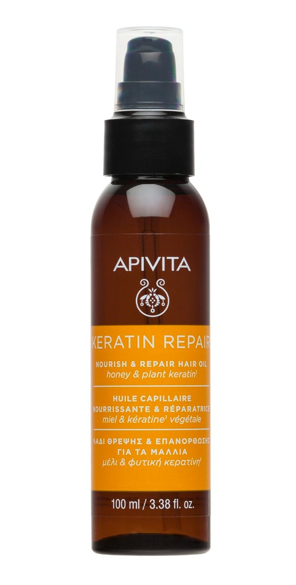 APIVITA Keratin Repair olej na suché a poškozené vlasy 100 ml APIVITA