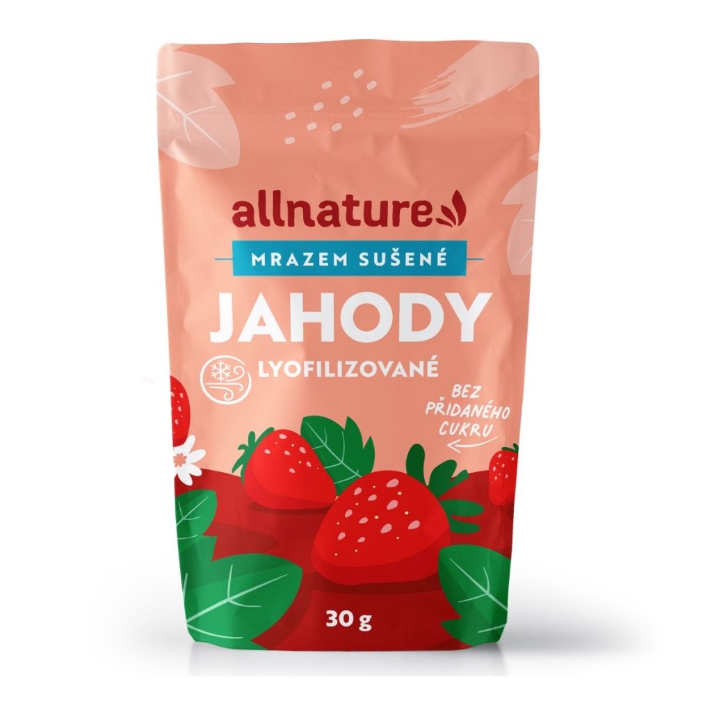 Allnature Jahody sušené mrazem 30 g Allnature