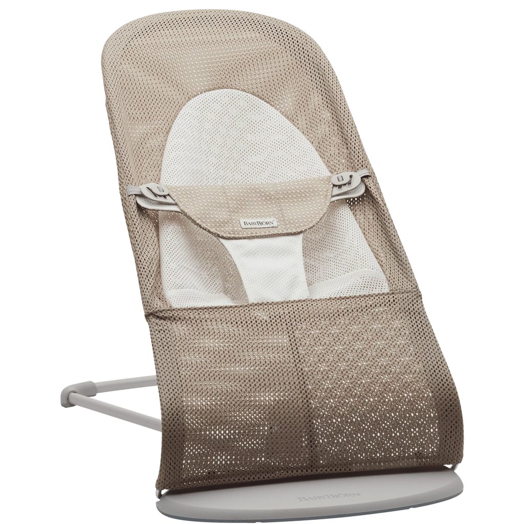 BabyBjörn Lehátko Balance Soft Grey Beige/White mesh