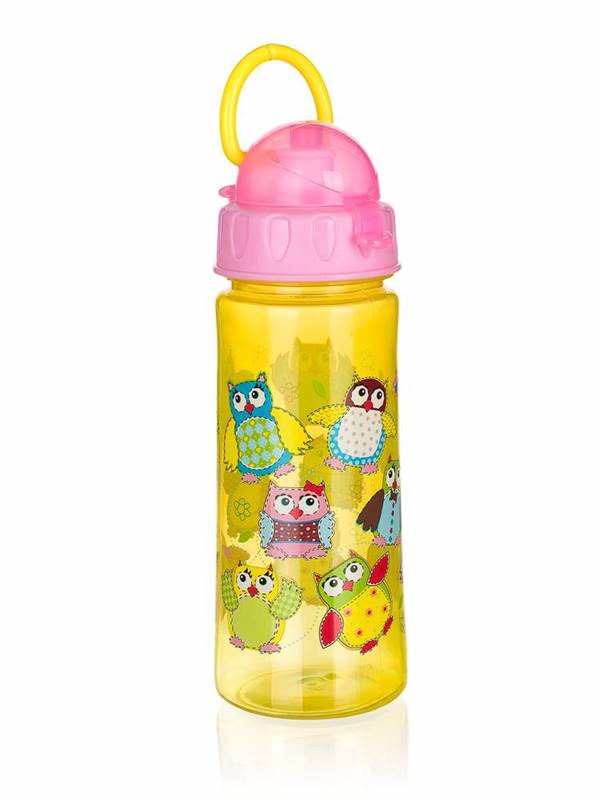 Banquet Láhev plastová Owls 500 ml Pink Banquet