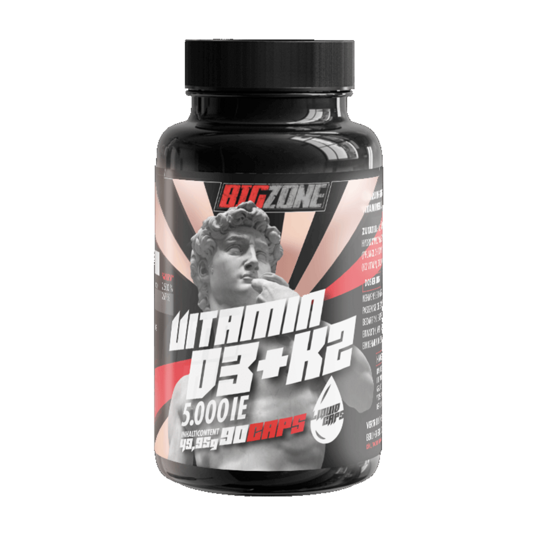 Big Zone Vitamin D3 + K2 Liquid Caps - 90 kapslí Big Zone