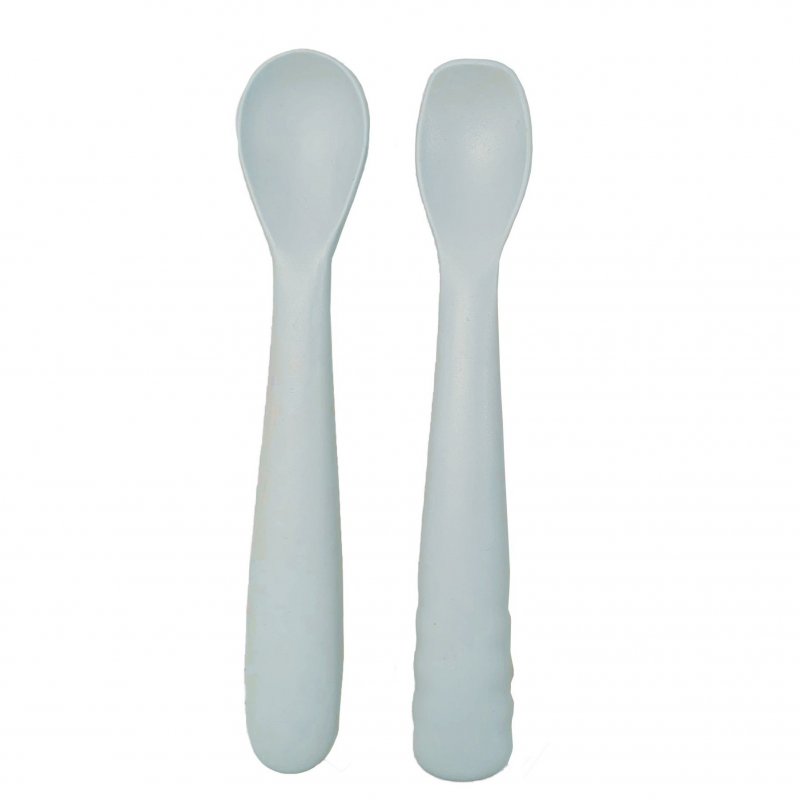 Bo Jungle silikonové lžičky B-Spoon Shape 2ks Grey Bo Jungle