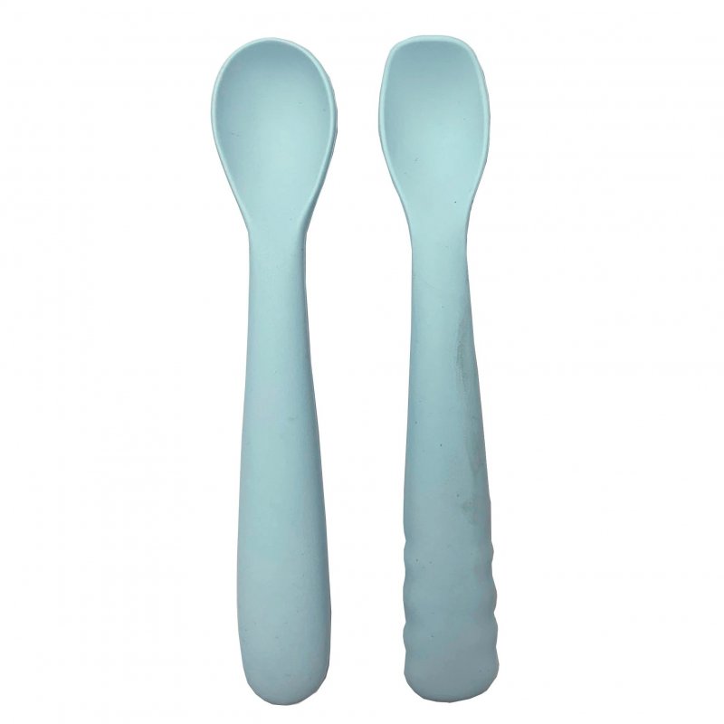 Bo Jungle silikonové lžičky B-Spoon Shape 2ks Pastel Blue Bo Jungle