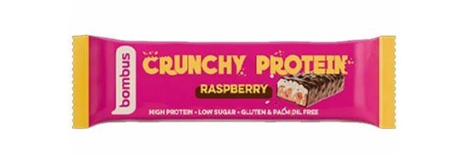 Bombus Crunchy Protein Raspberry 50 g Bombus