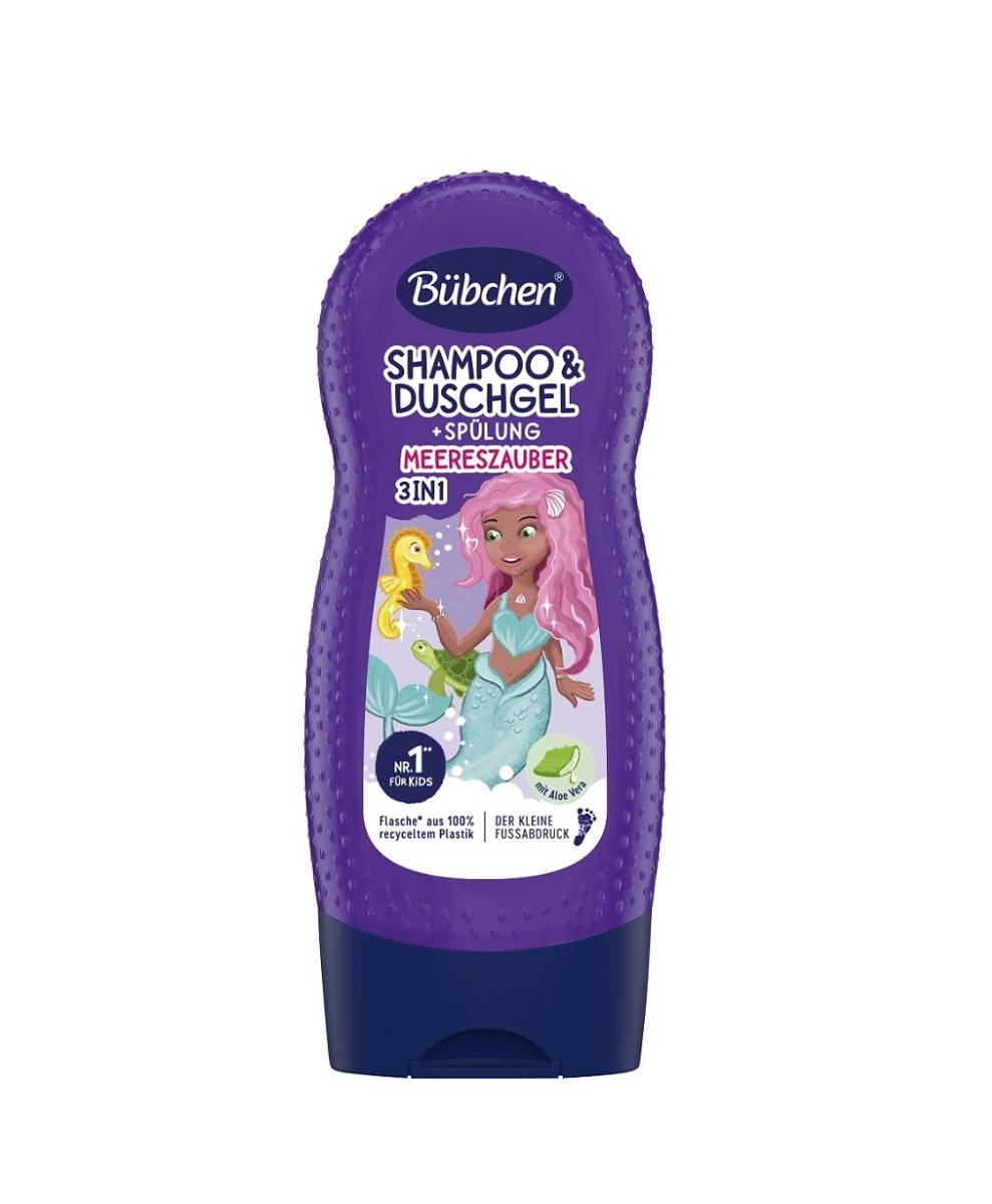 Bübchen Kids Šampon & kondicioner & sprchový gel Mořská víla 230 ml Bübchen