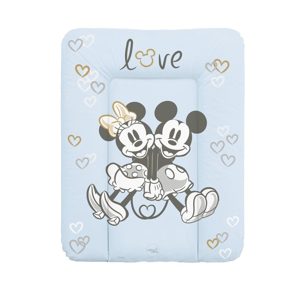 Ceba Podložka přebalovací měkká na komodu (50x70) Disney Minnie & Mickey Blue Ceba