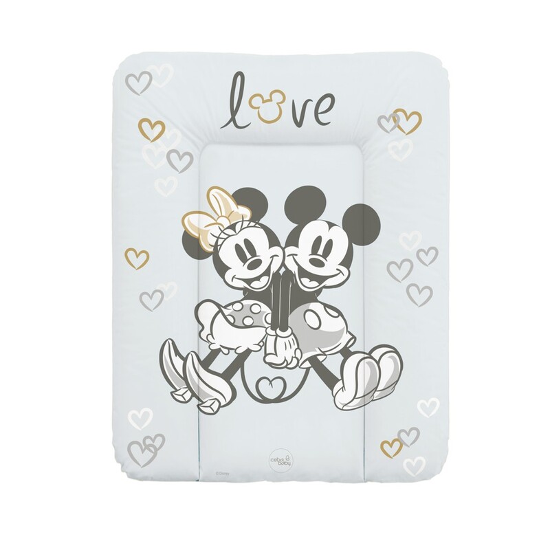 Ceba Podložka přebalovací měkká na komodu (50x70) Disney Minnie & Mickey Grey Ceba