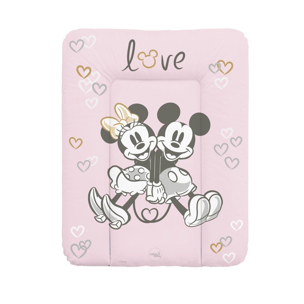 Ceba Podložka přebalovací měkká na komodu (50x70) Disney Minnie & Mickey Pink Ceba