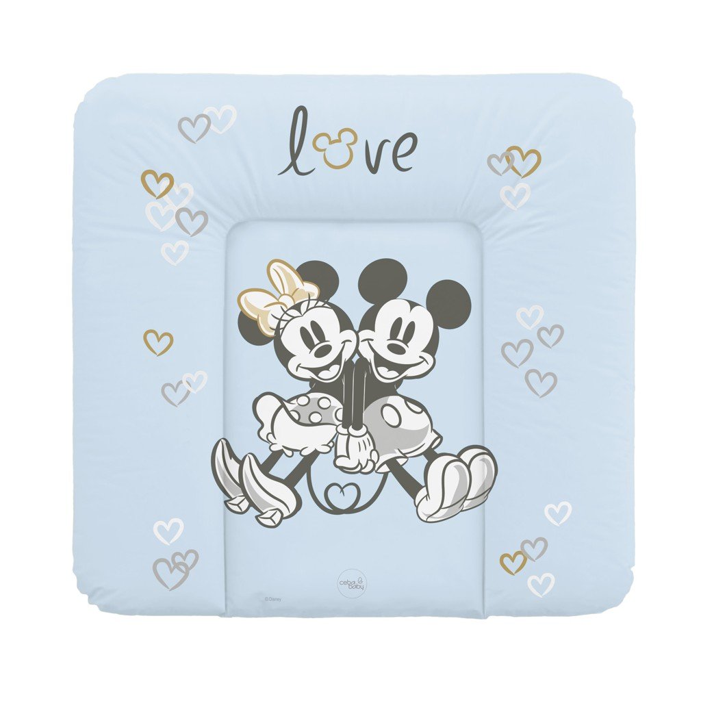 Ceba Podložka přebalovací měkká na komodu (75x72) Disney Minnie & Mickey Blue Ceba