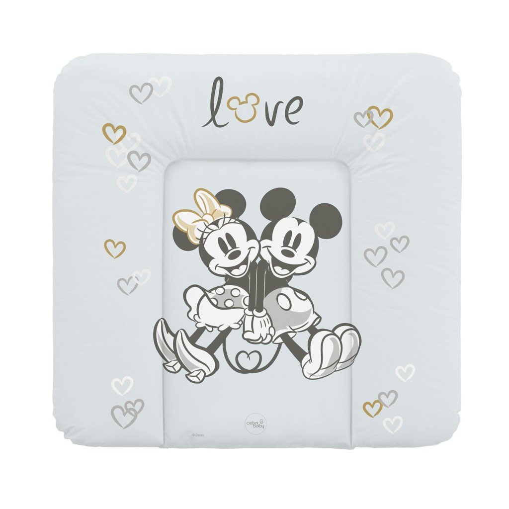 Ceba Podložka přebalovací měkká na komodu (75x72) Disney Minnie & Mickey Grey Ceba