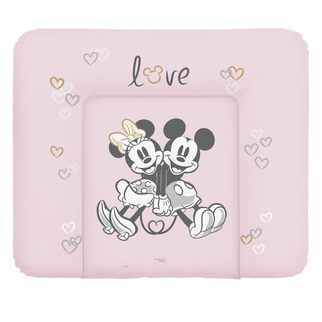 Ceba Podložka přebalovací měkká na komodu (85x72) Disney Minnie & Mickey Pink Ceba