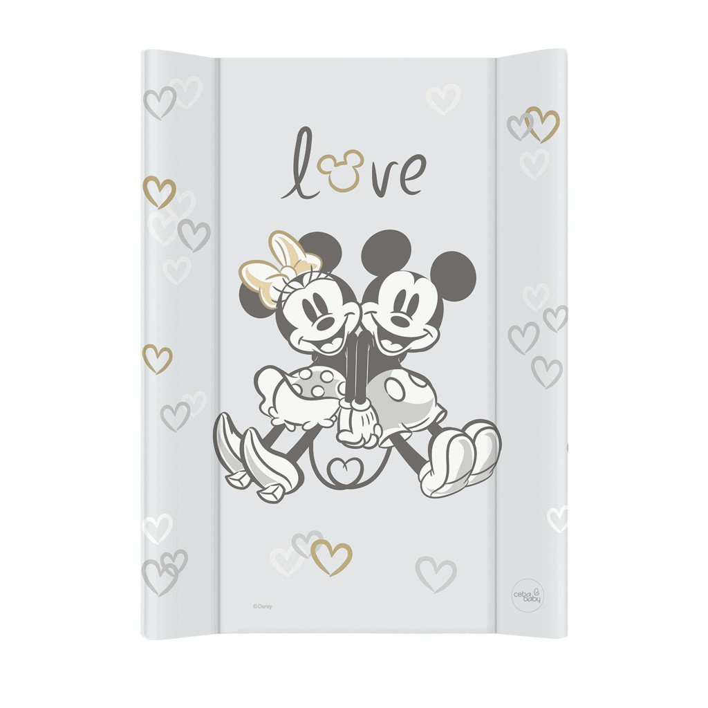 Ceba Podložka přebalovací s pevnou deskou COMFORT (50x70) Disney Minnie & Mickey Grey Ceba