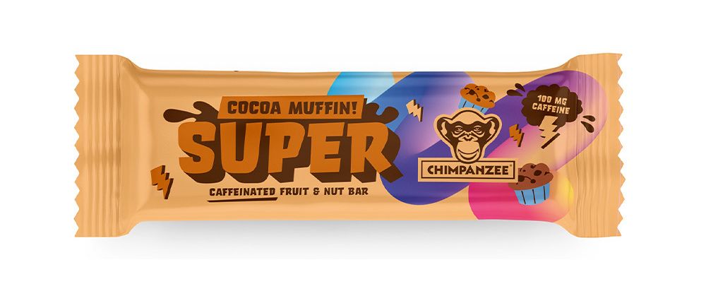 Chimpanzee Super bar - Cocoa Muffin energetická tyčinka 55 g Chimpanzee