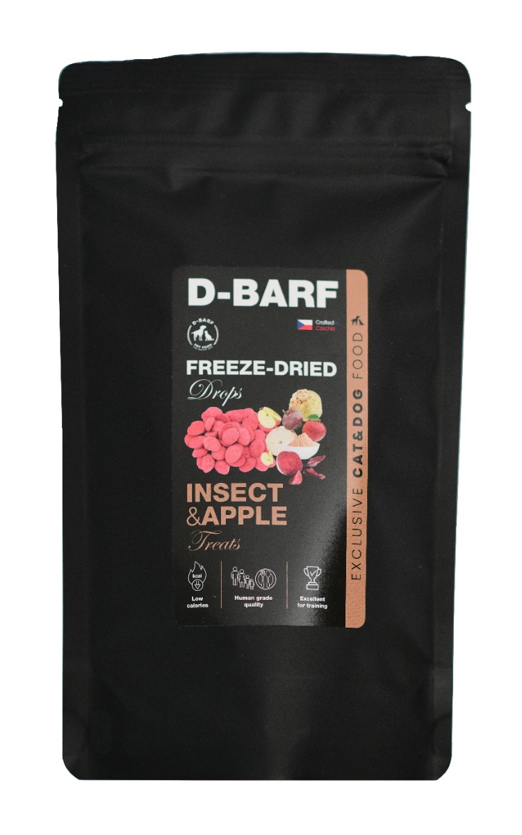 D-Barf Lyo Drops hmyzí pamlsek pro psy 20 g D-Barf