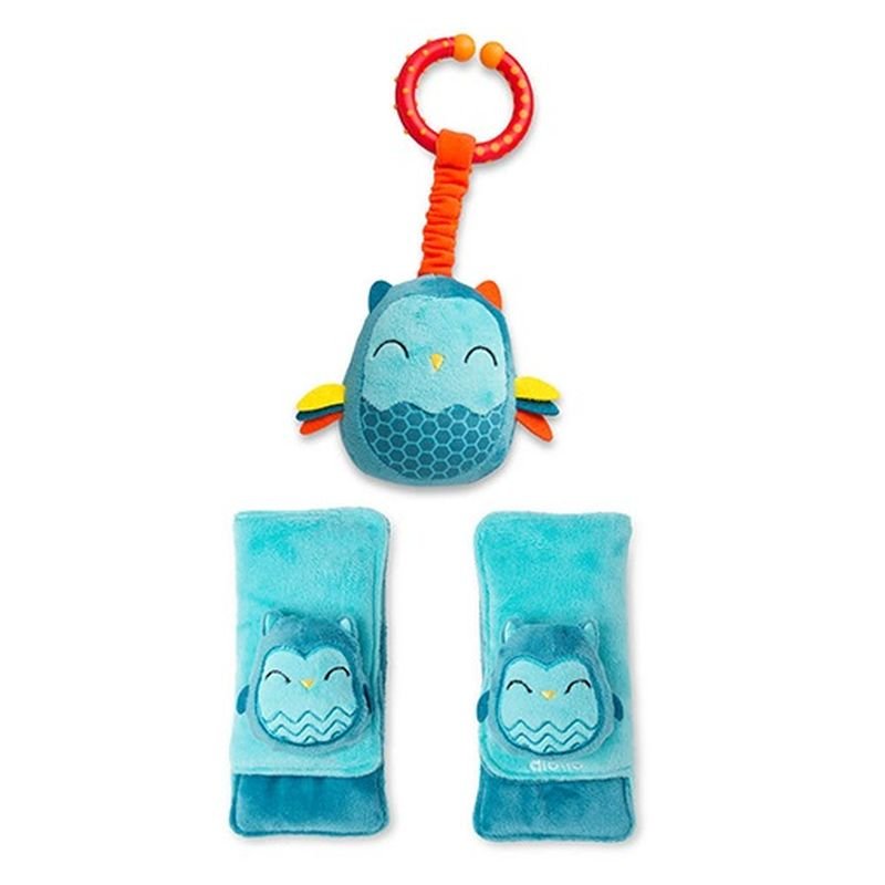 Diono chránič pásu Soft Wraps™ & Toy Owl Diono