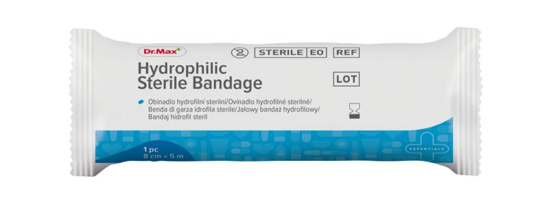 Dr. Max Hydrophilic Sterile Bandage 8 cm x 5 m 1 ks Dr. Max