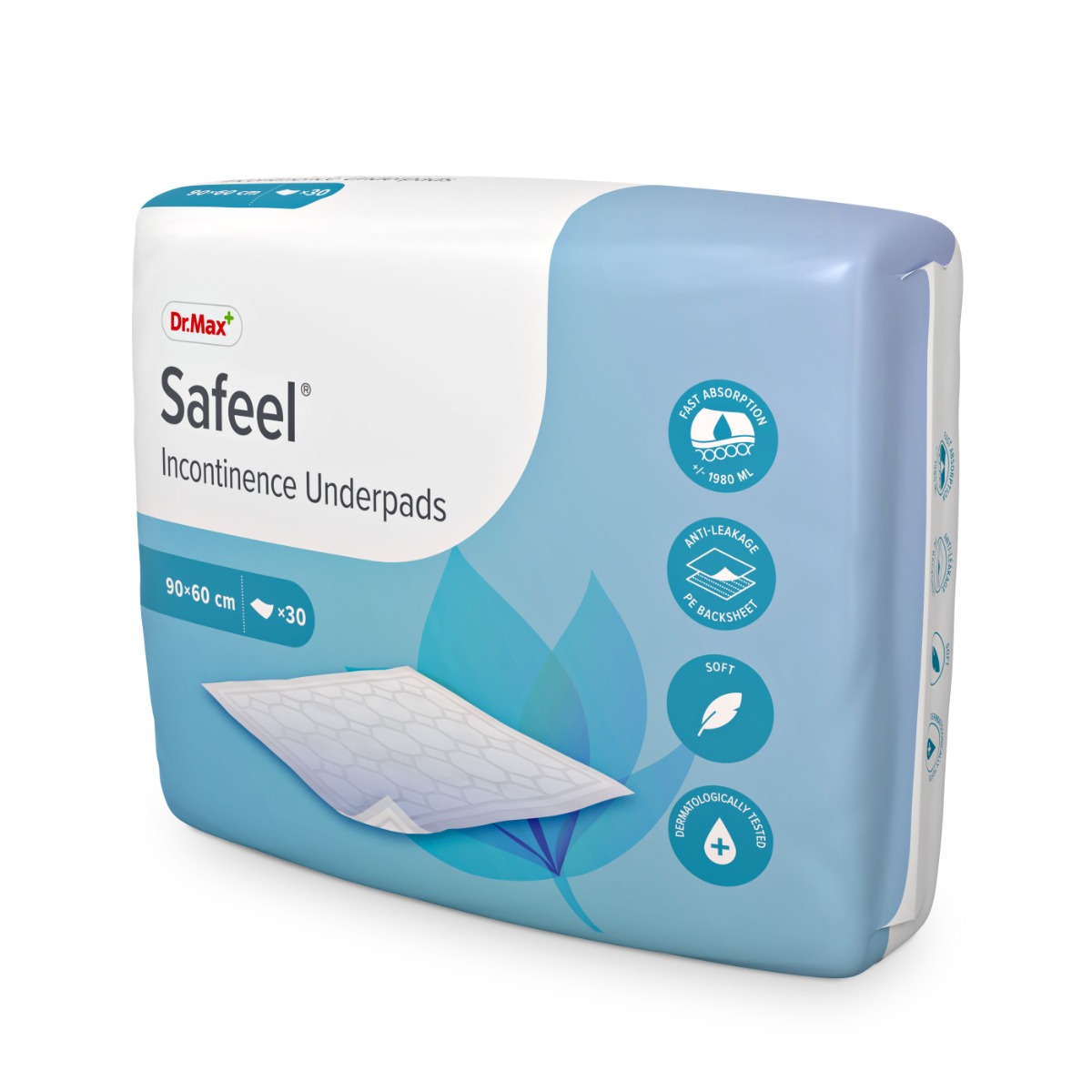 Dr. Max Safeel Incontinence Underpads 90x60 cm 30 ks Dr. Max