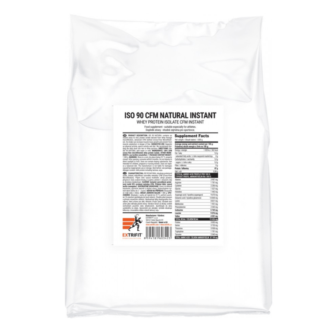 Extrifit Iso 90 syrovátkový izolát 1kg - natural Extrifit